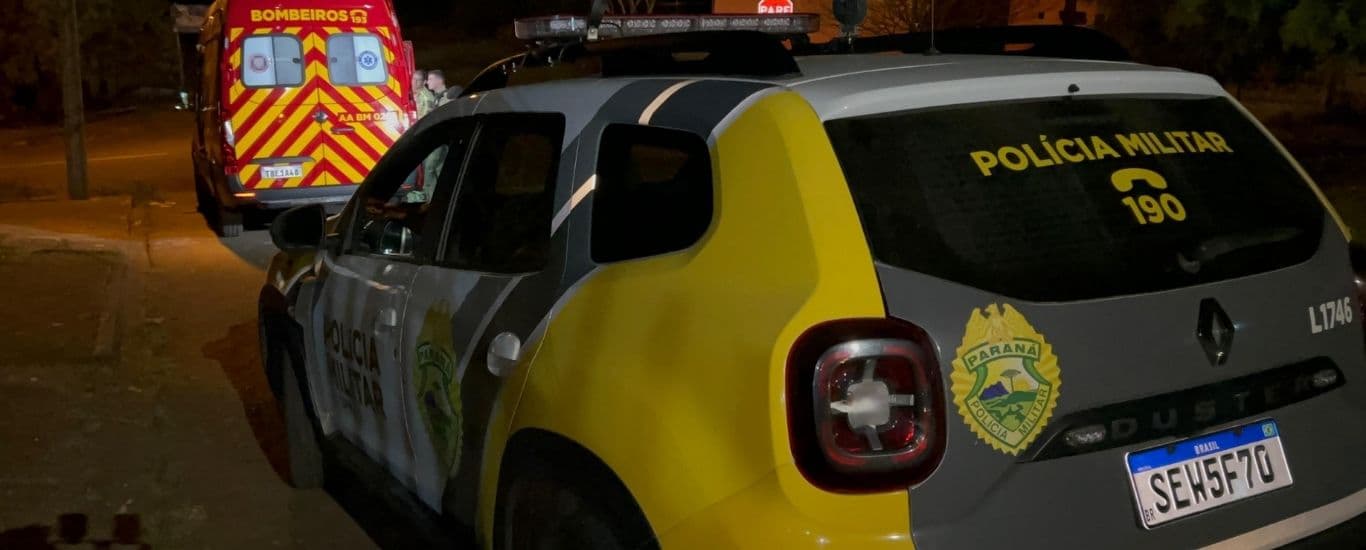 Marido agride mulher brutalmente em Ponta Grossa e foge armado