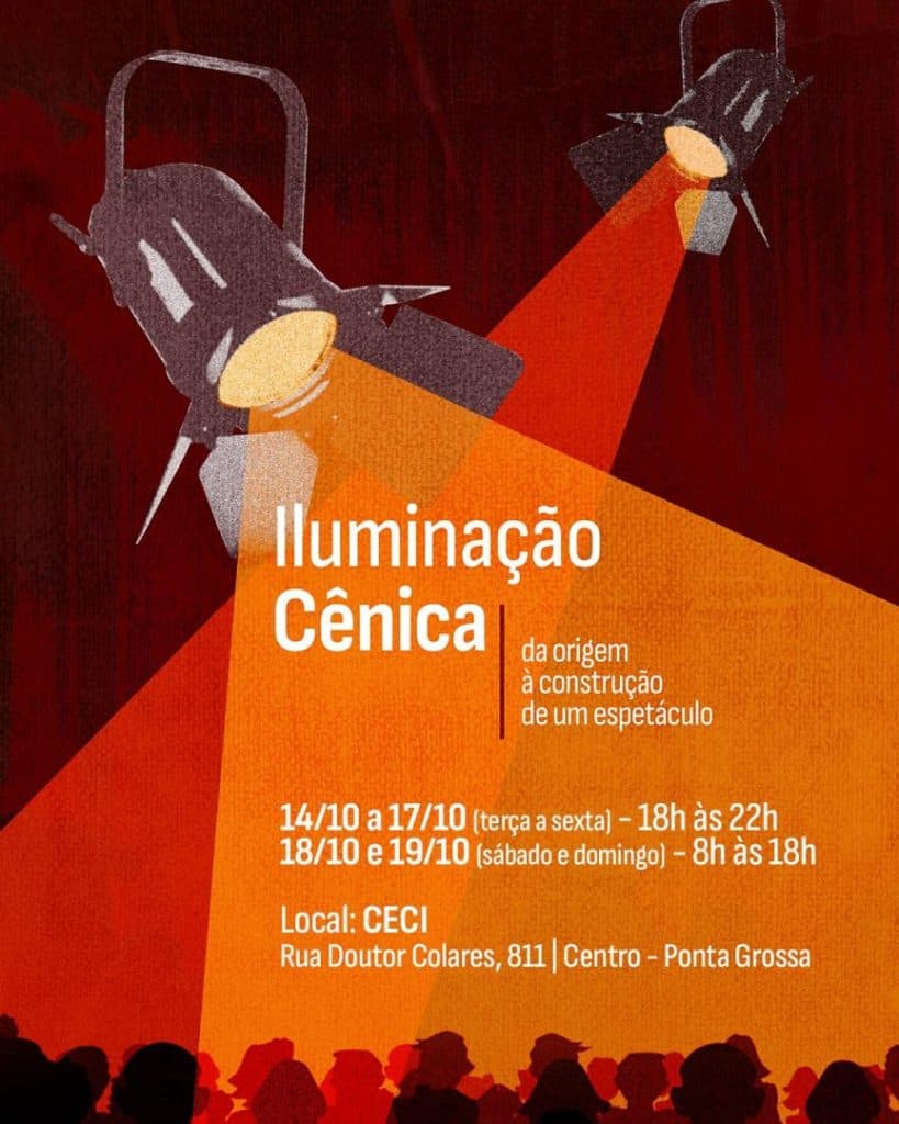 Oficinas de Iluminação Cênica abrem inscrições em Ponta Grossa