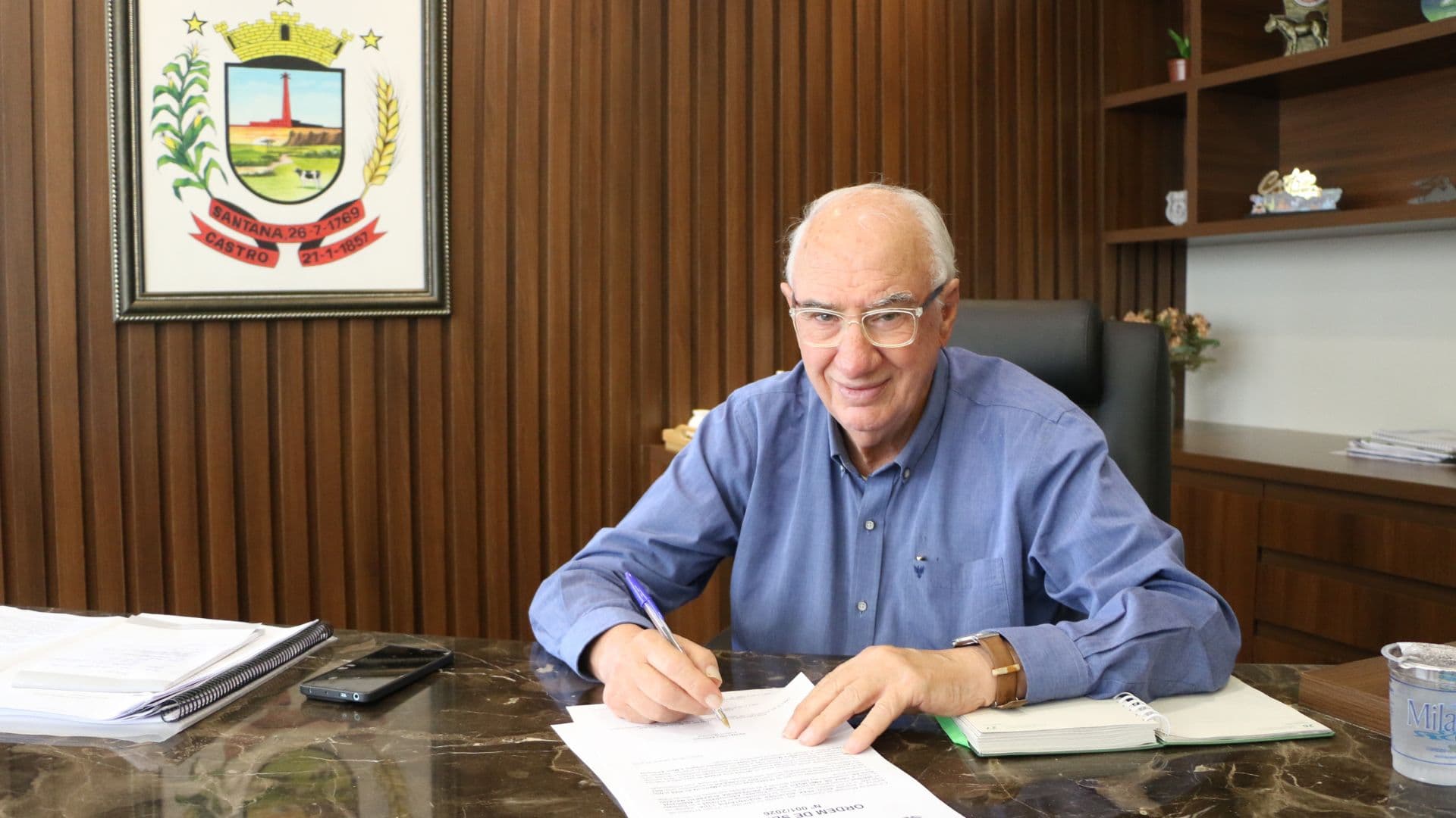 Castro autoriza início de obras com investimento de mais de R$ 9,5 milhões