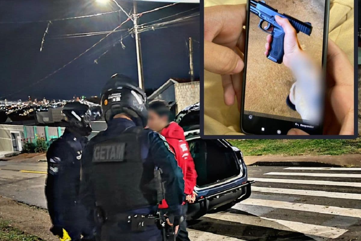 GETAM prende homem após ameaça com foto de arma por celular em PG