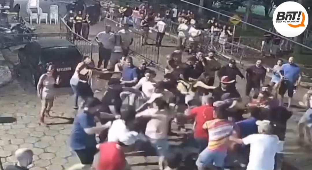 Imagens mostram briga generalizada no Carnaval de Tibagi; prefeito se manifesta sobre o ocorrido