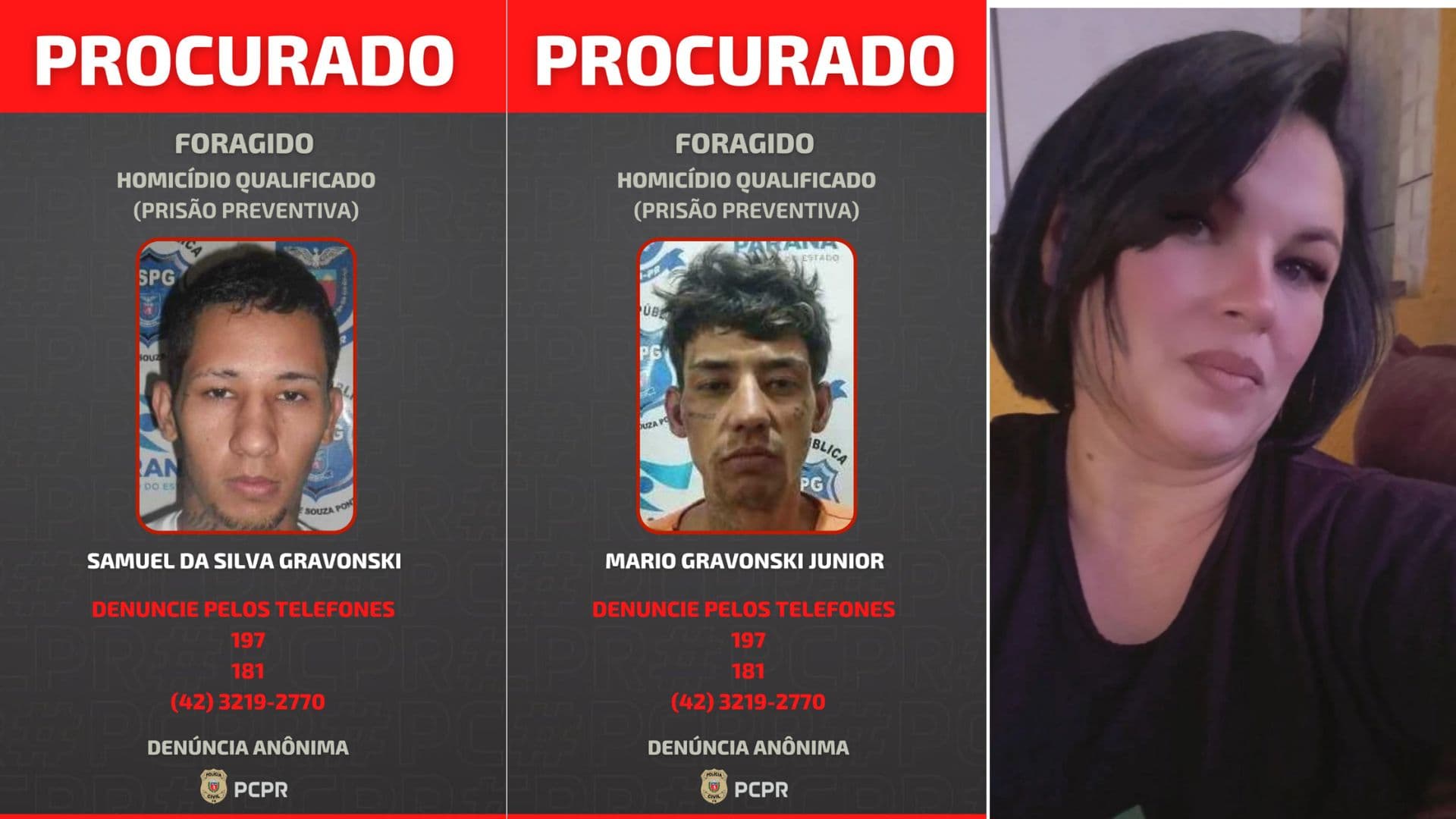 Irmãos são procurados pela morte de gestante em Ponta Grossa