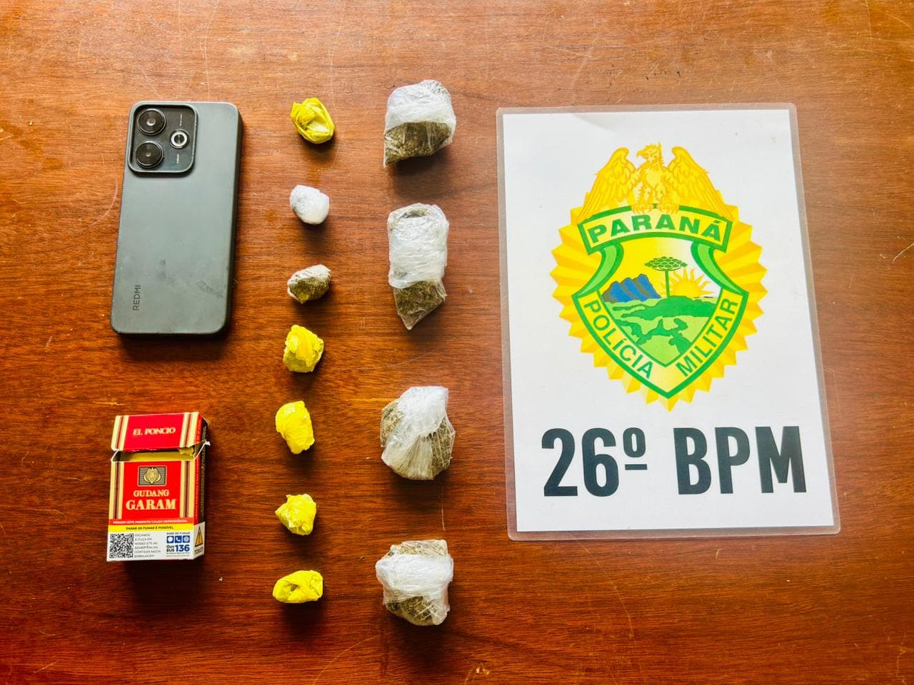 Adolescente é apreendido com 82 gramas de maconha em Tibagi