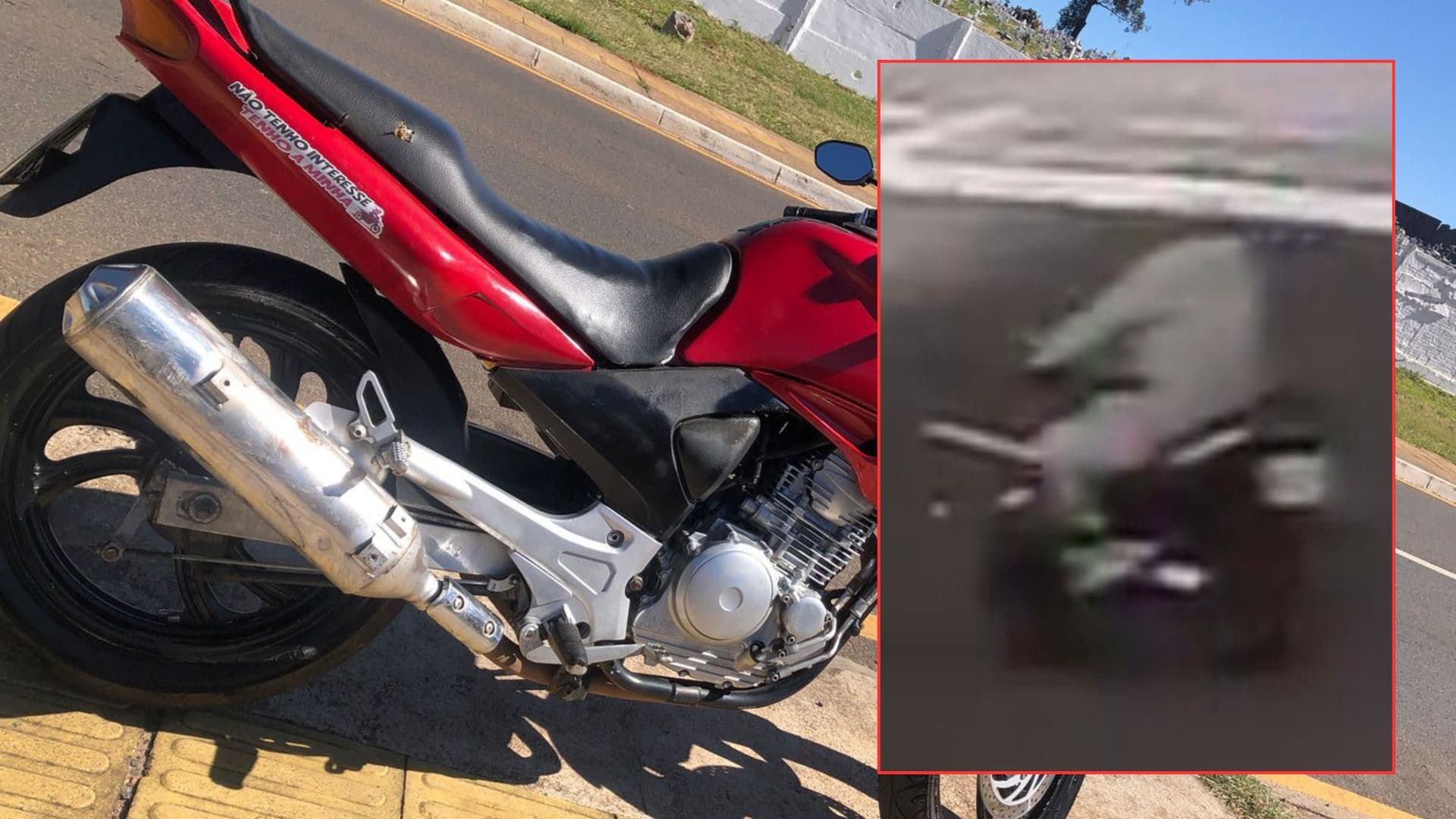 Moto é furtada durante a madrugada na Vila Berta e é vista no Pimentel