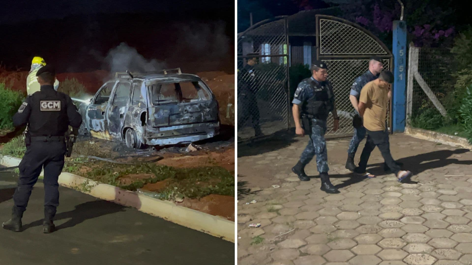 Corpo de homem é encontrado carbonizado em PG; segurança suspeito é preso