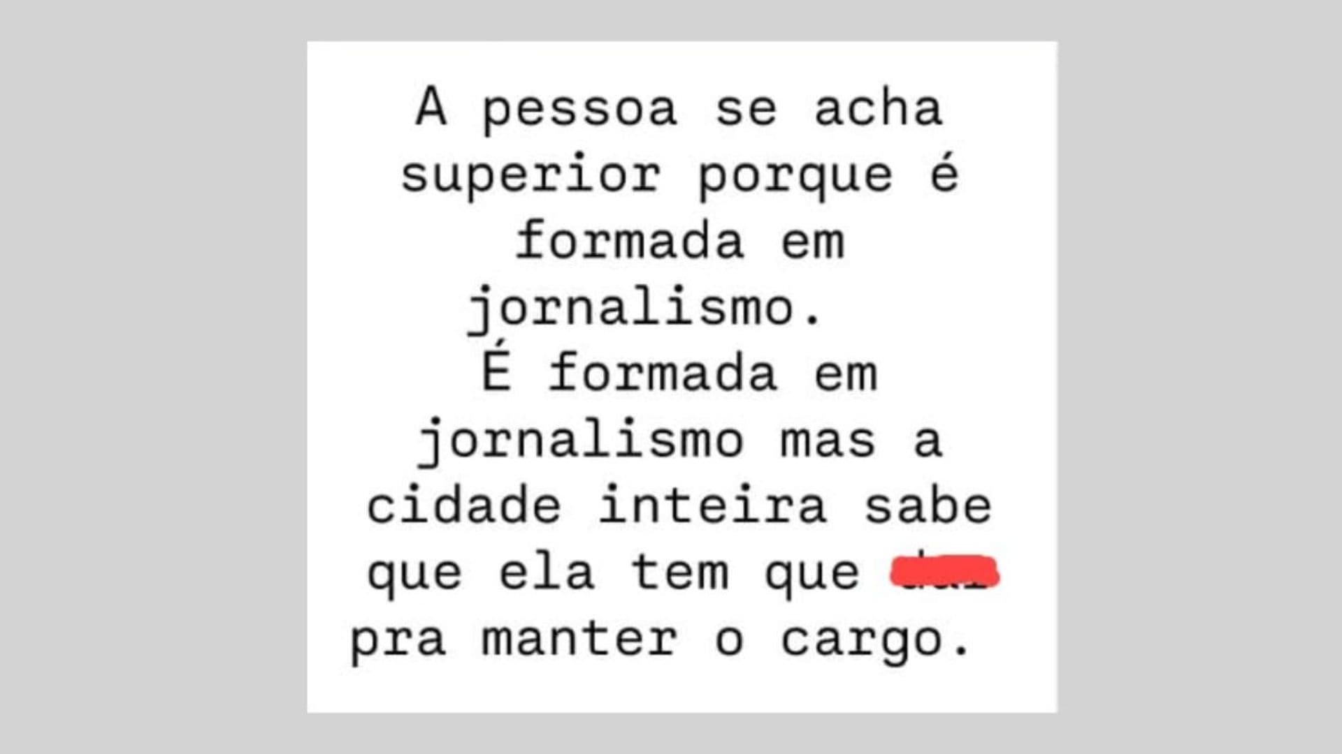 Jornalista de Castro denuncia ataques nas redes sociais por ser mulher e servidora pública