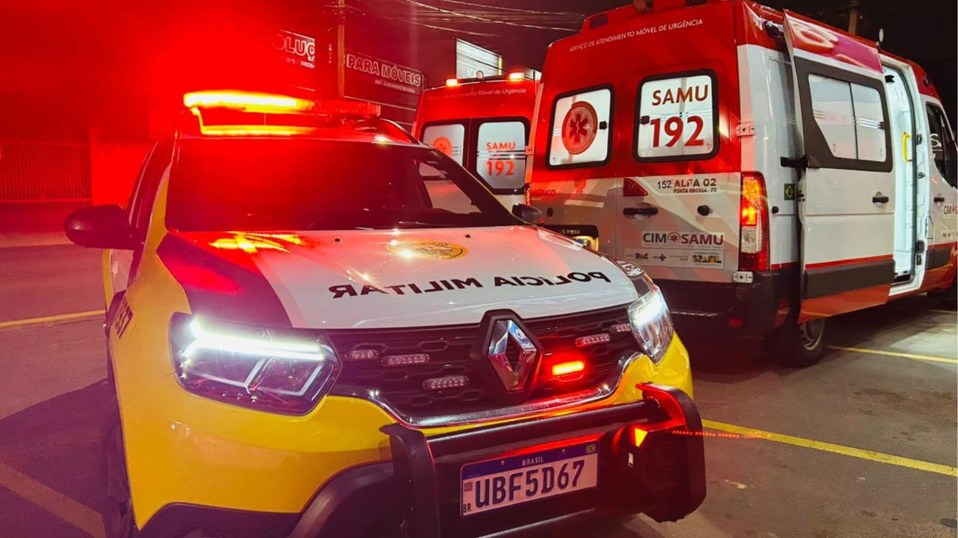 Homem é ferido com golpes de faca na região do Contorno em Ponta Grossa