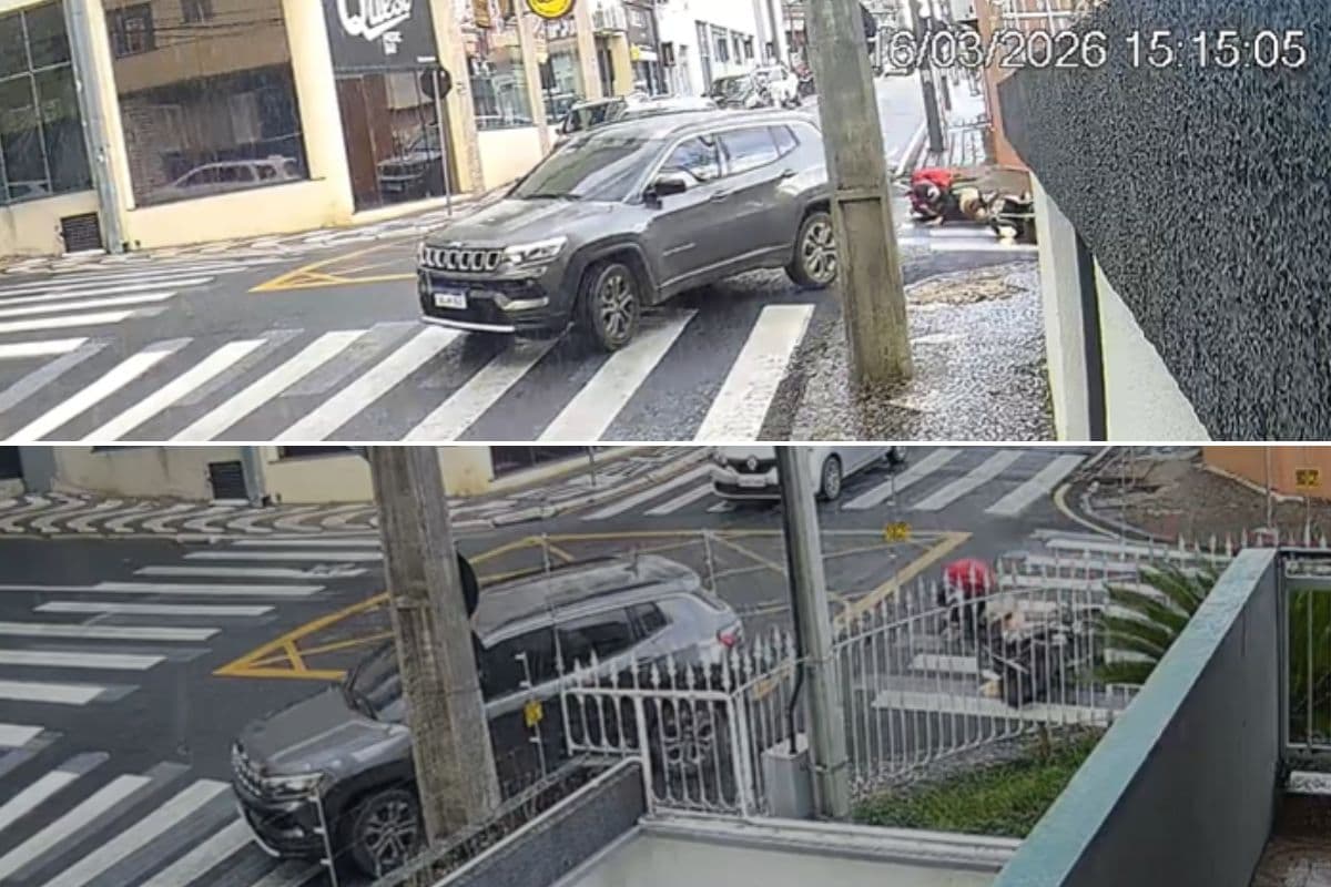 Motorista foge sem prestar socorro após acidente com motocicleta na região da Autarquia em Ponta Grossa