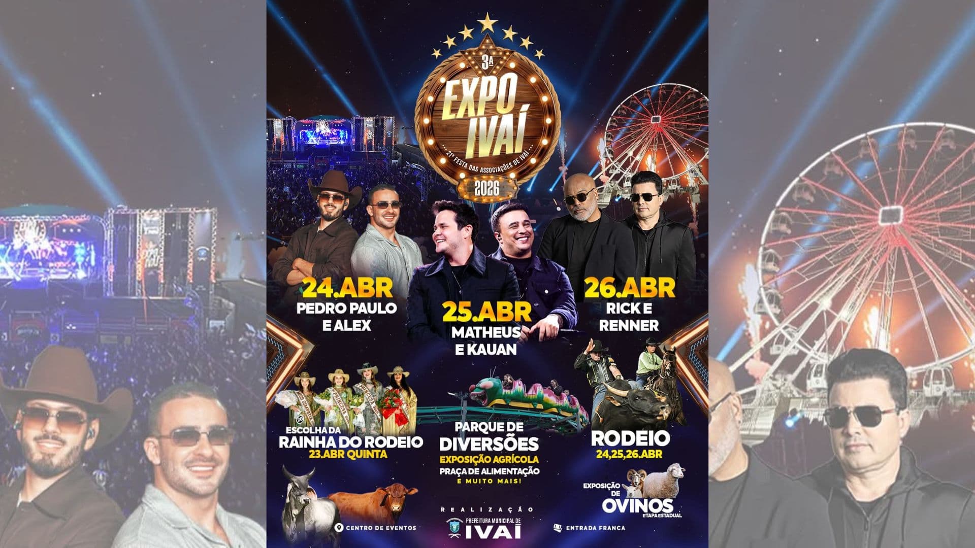 3ª Expo Ivaí acontece neste fim de semana com várias atrações
