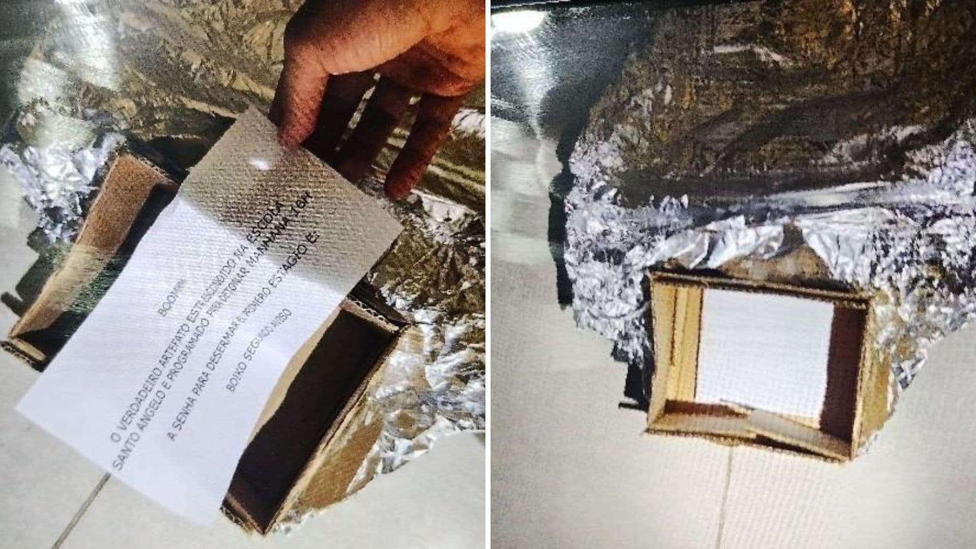 Caixa para simular artefato explosivo é localizada no Centro de Ponta Grossa