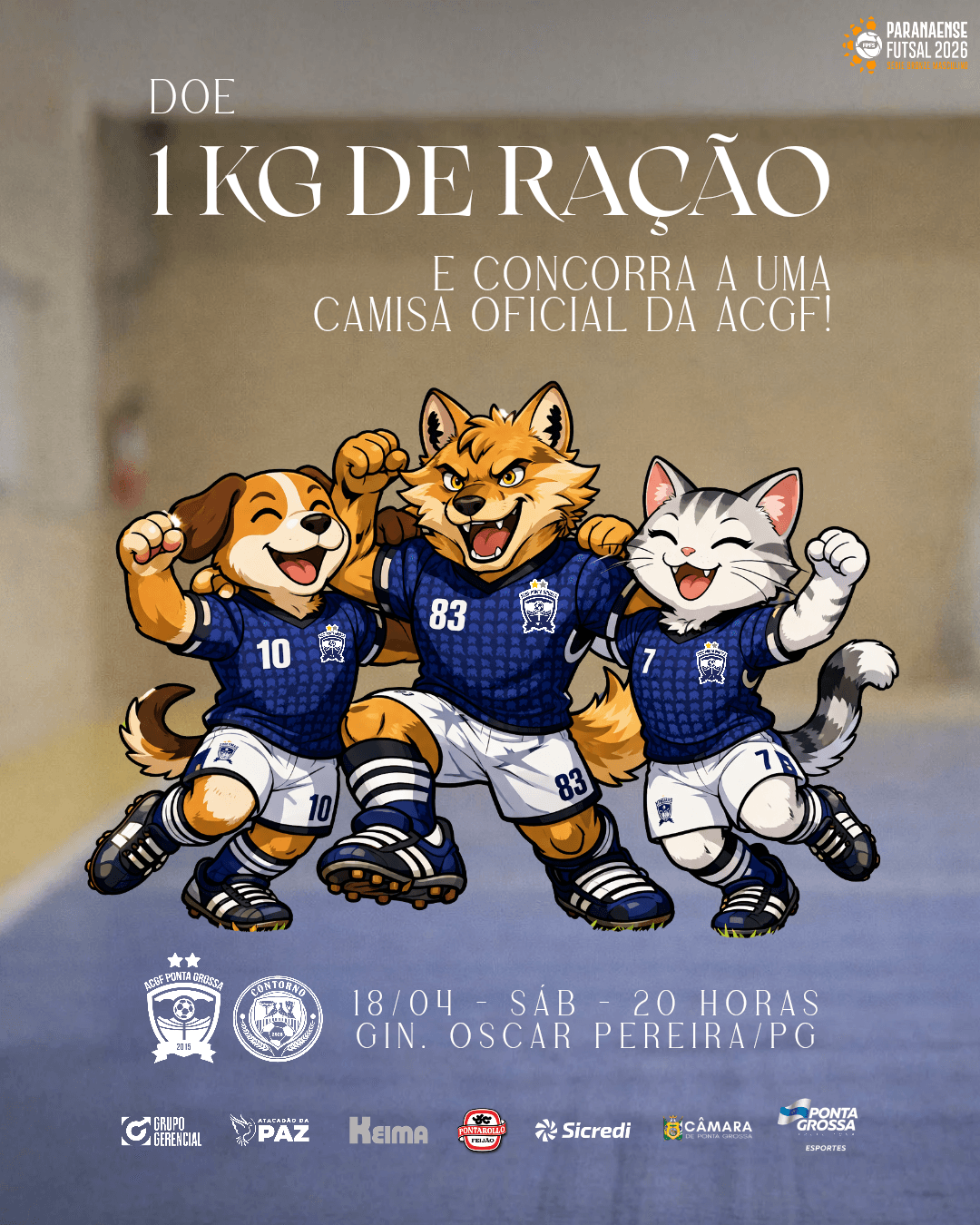 doação ração ACGF