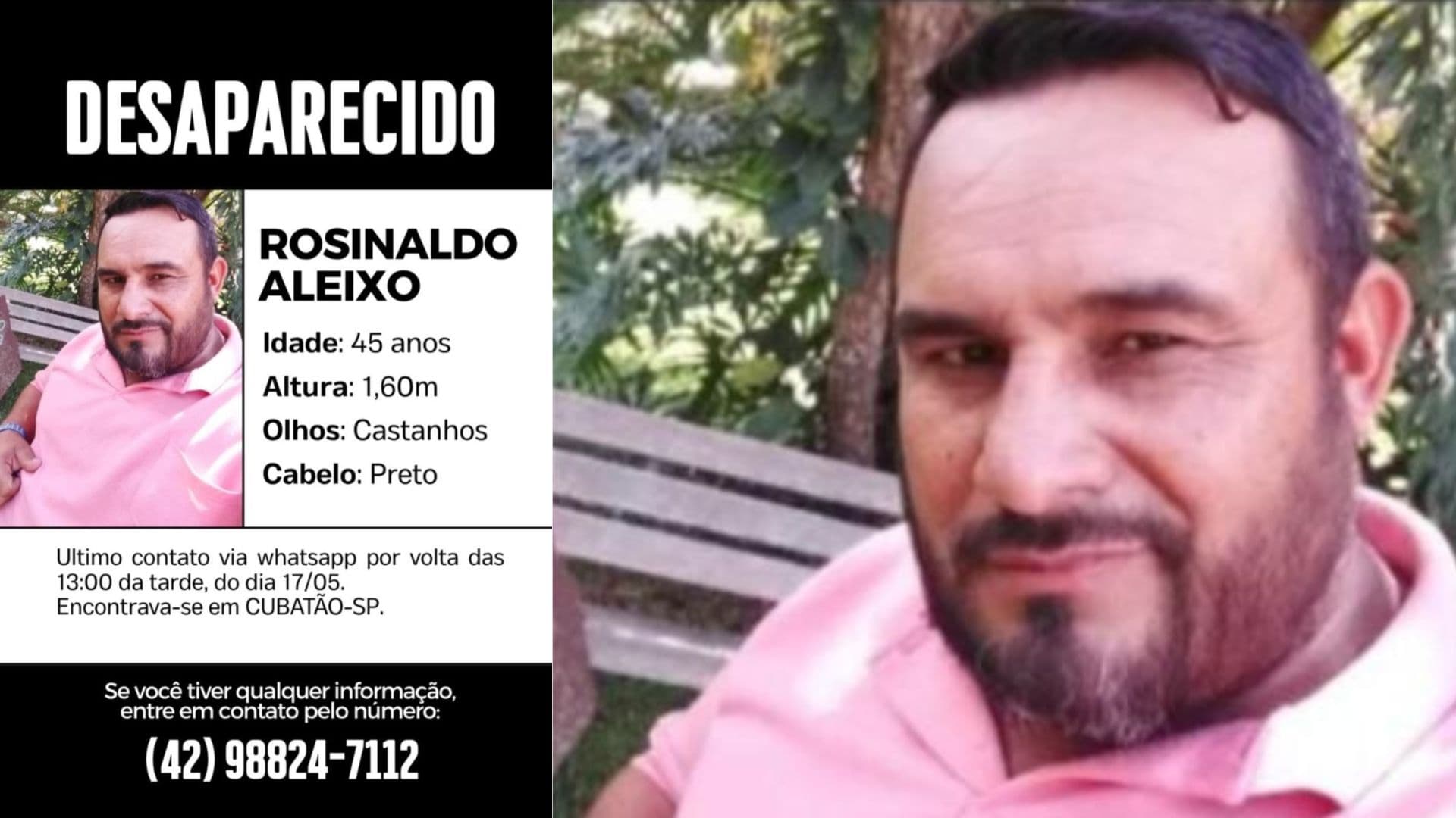 Caminhoneiro de PG desaparece em São Paulo após sair para comprar marmita