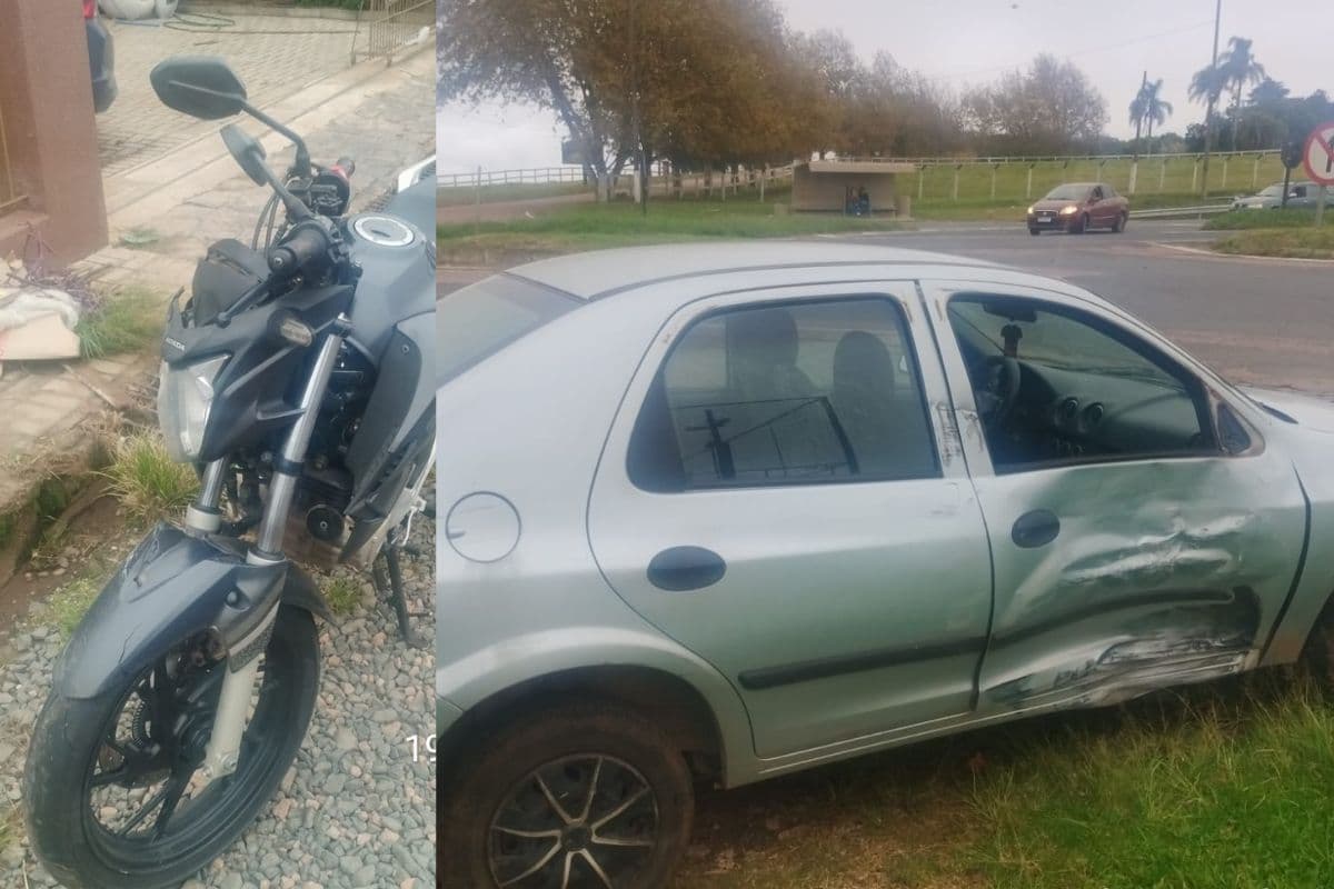 Motociclista fica ferido após acidente na PR-151 em Carambeí