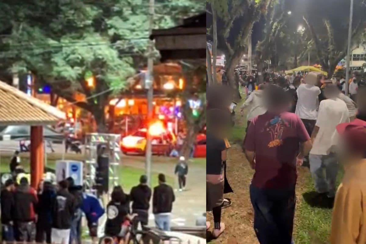 Homem é baleado após tumulto durante festival cultural em Telêmaco Borba
