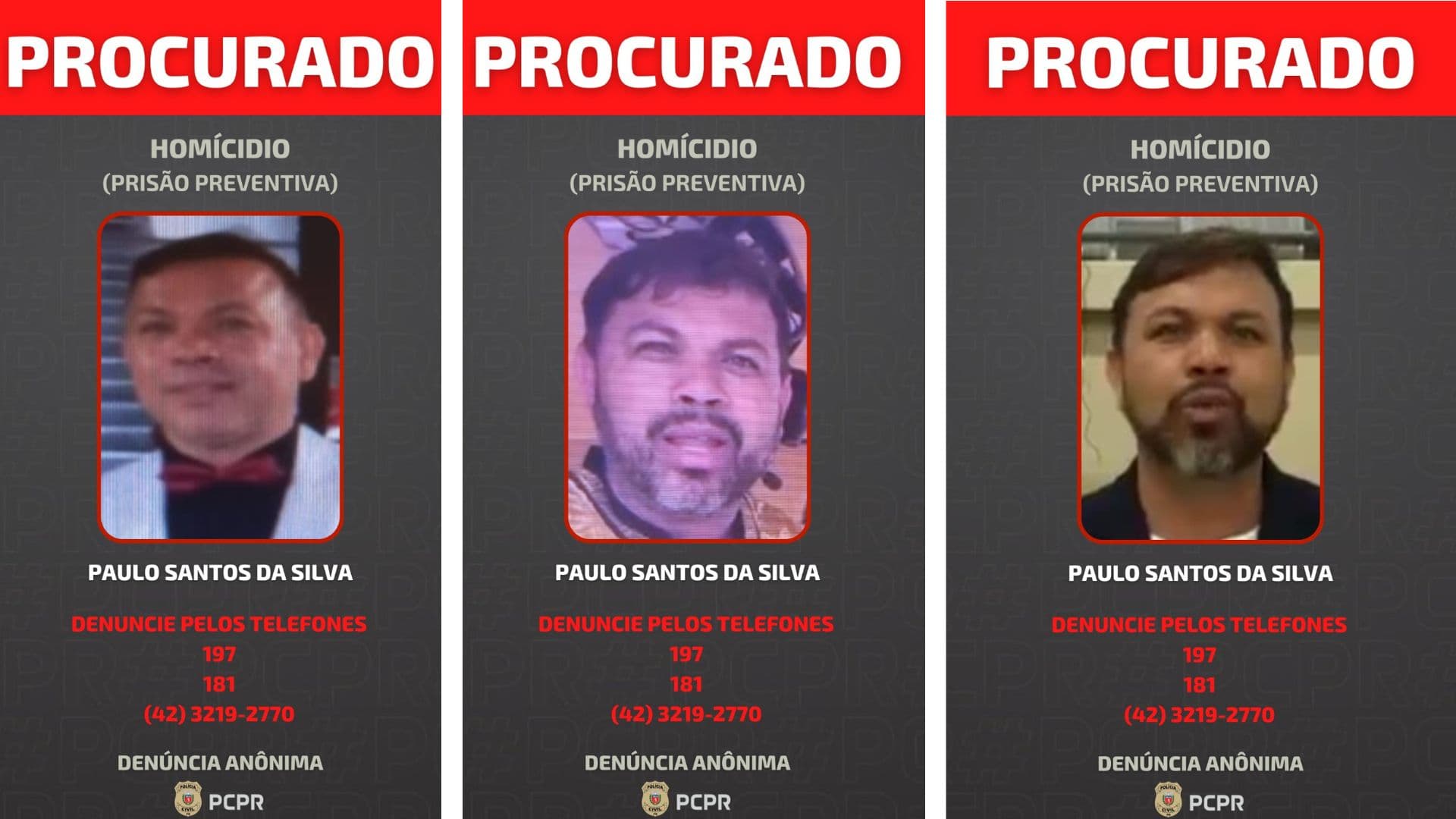 ‘Pastor Paulo’ é procurado por assassinato no ano de 2022 em Ponta Grossa 
