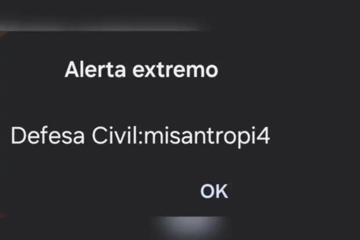 Alerta falso da Defesa Civil no Paraná assusta moradores; entenda significado de “misantropia”