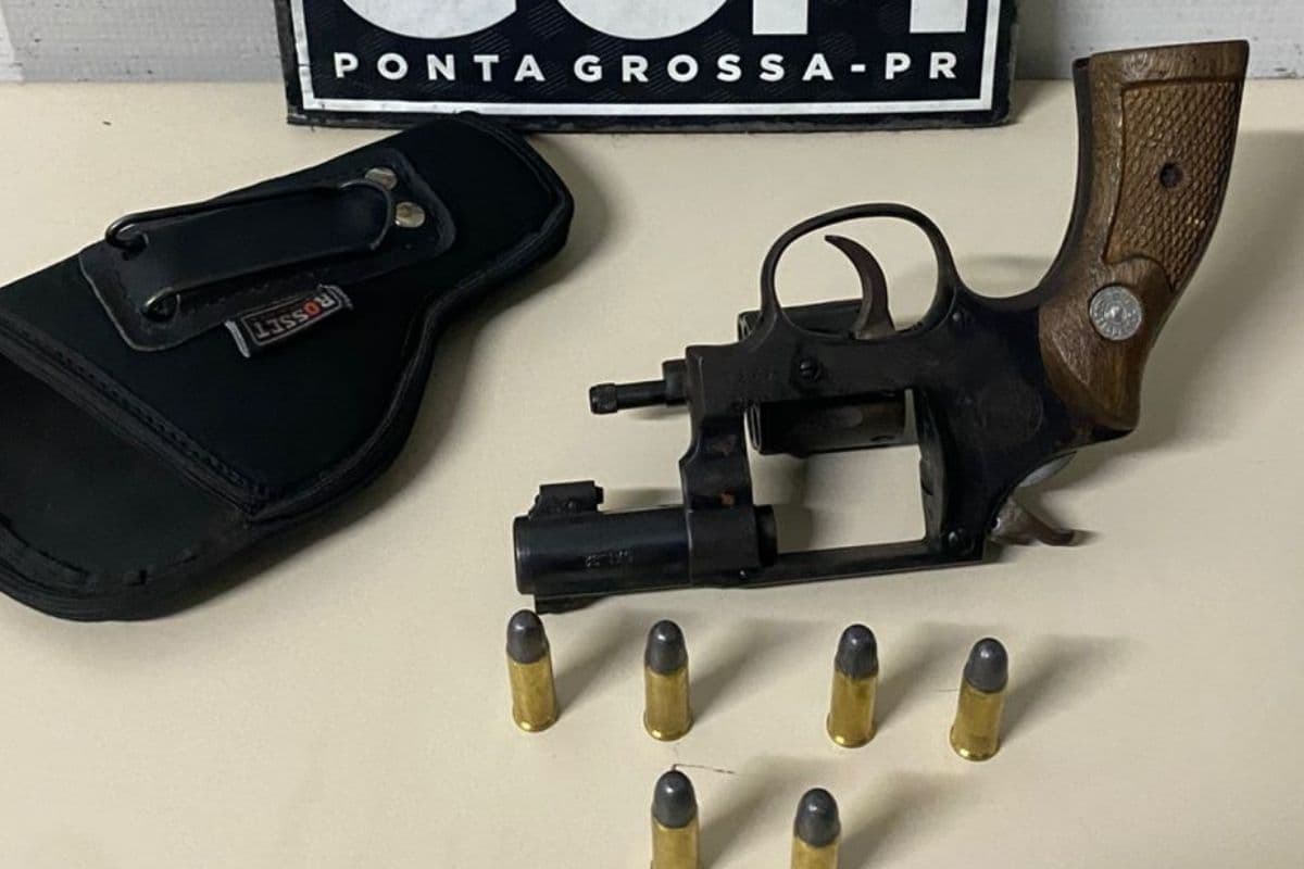 Homem é pego com revólver municiado após denúncia e acaba detido pela GCM