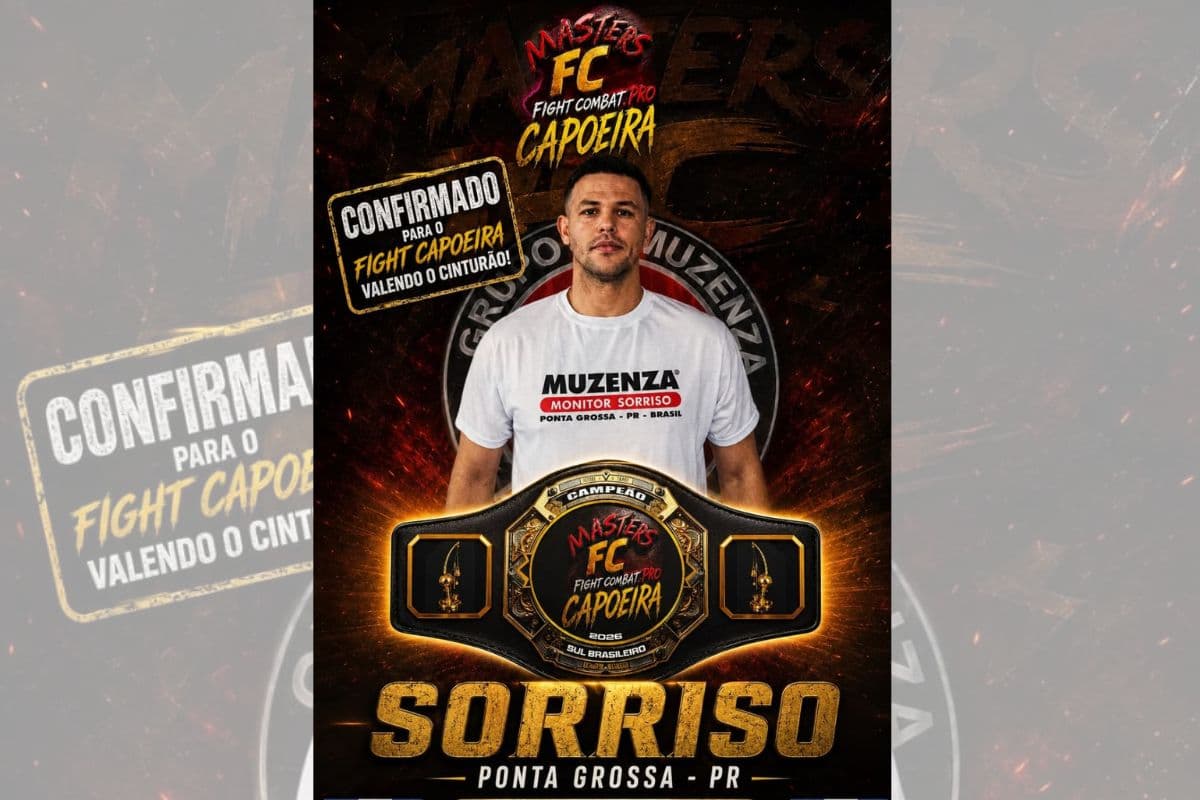 Capoeirista de Ponta Grossa aceita desafio e vai disputar cinturão em SC
