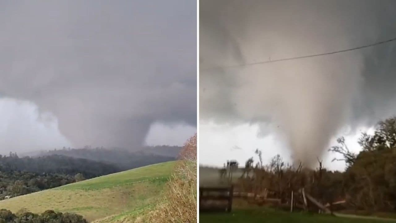 Tornado provoca estragos na região rural de Piraí do Sul