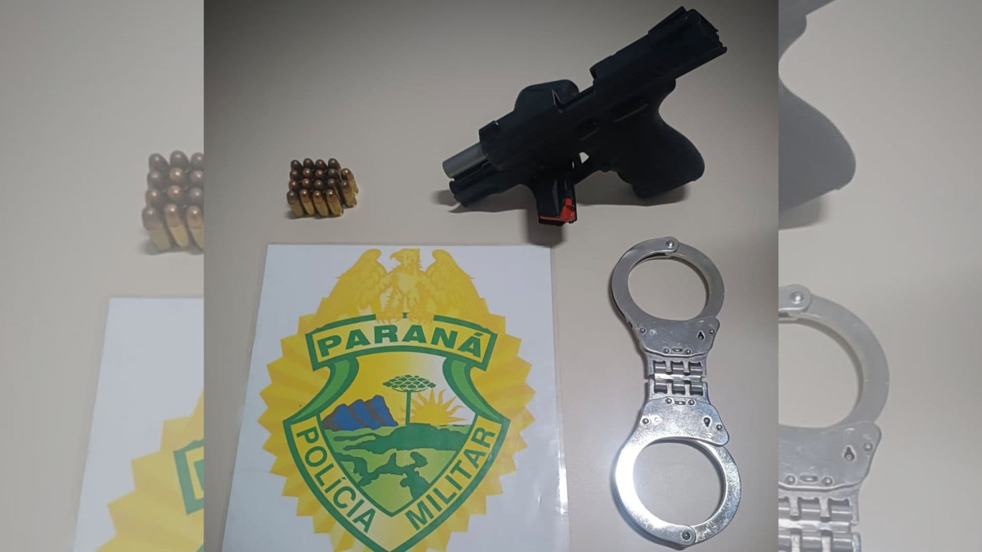 Operação Cidade Segura prende homem com pistola e munições em Castro