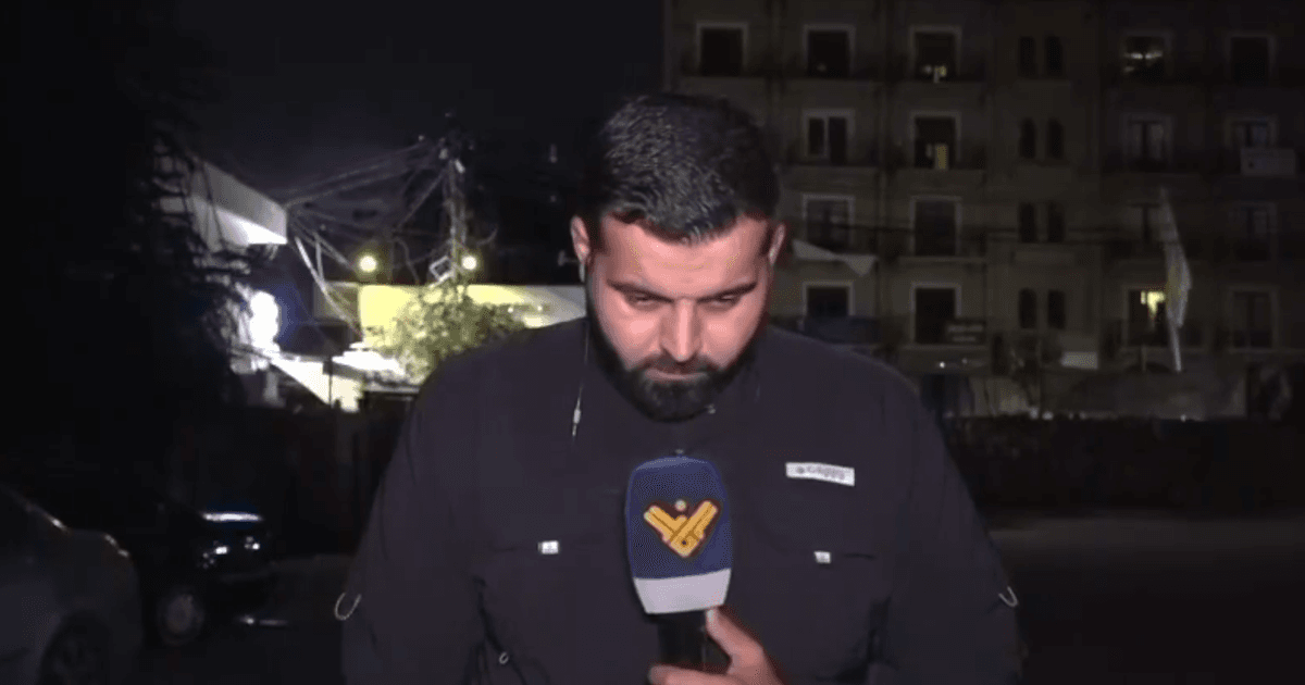Jornalista é alvo de bombardeio no Líbano durante transmissão