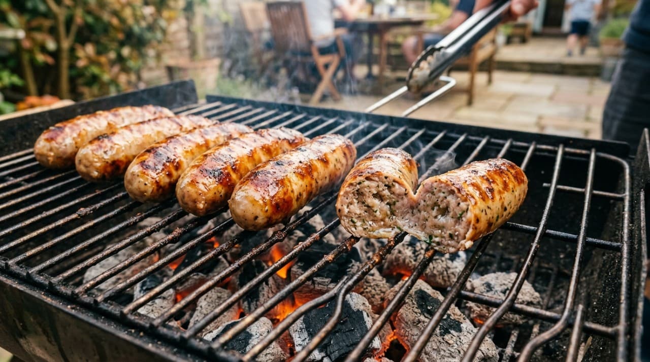 Linguiça suculenta sem furar: segredo do churrasco