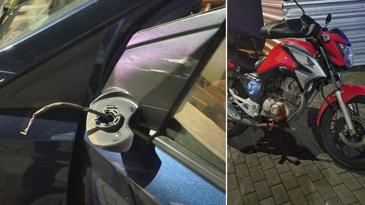 Motociclista colide com carro que realiza mudança de faixa em Ponta Grossa