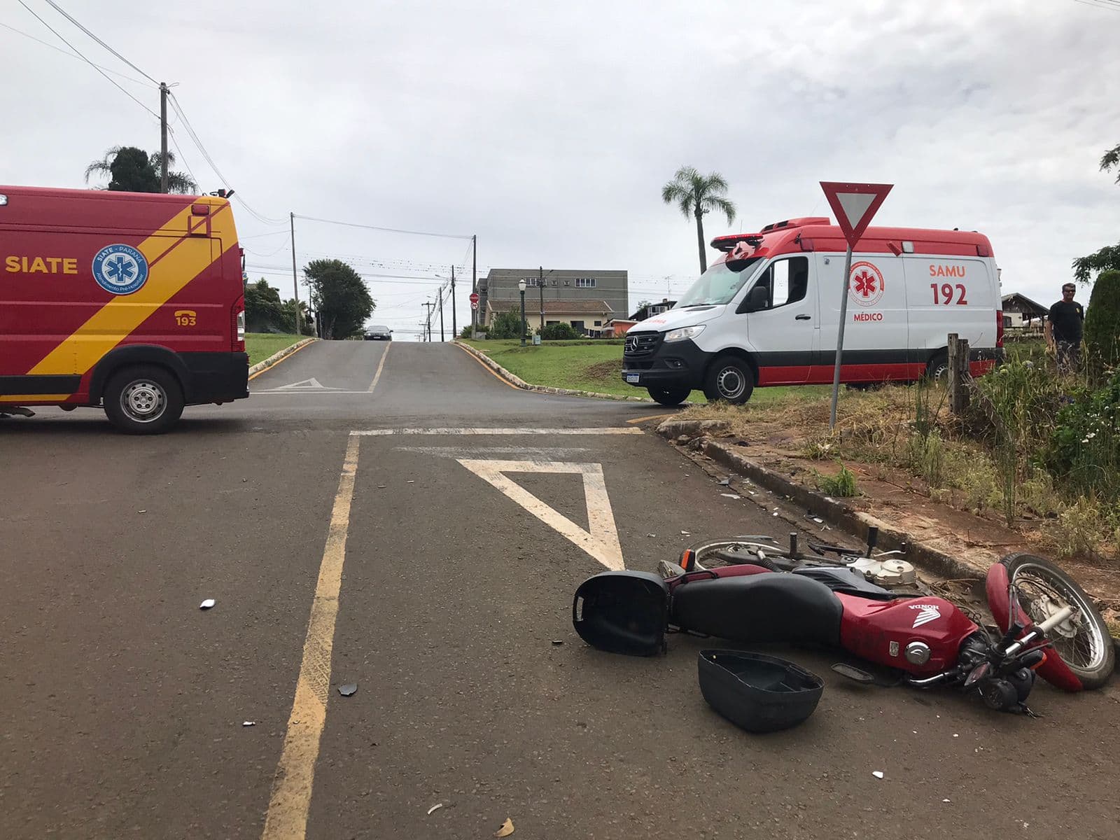Motociclista gravemente ferido em acidente em PG