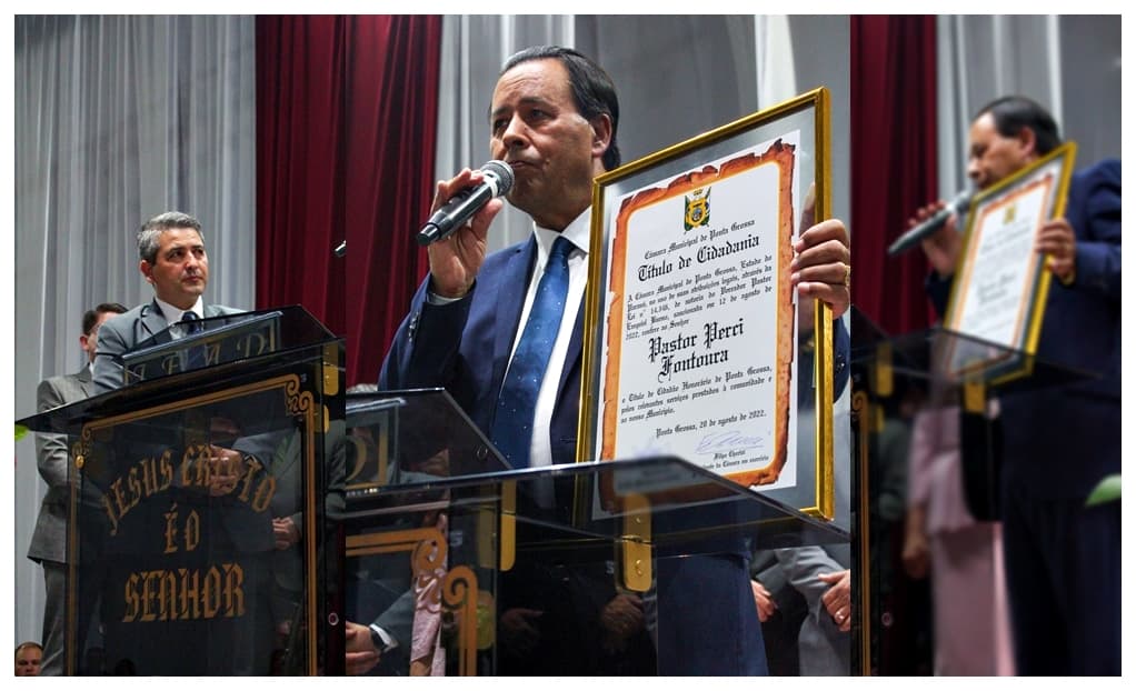 Pastor Perci Fontoura recebe Título de Cidadão Honorário da cidade de Ponta Grossa
