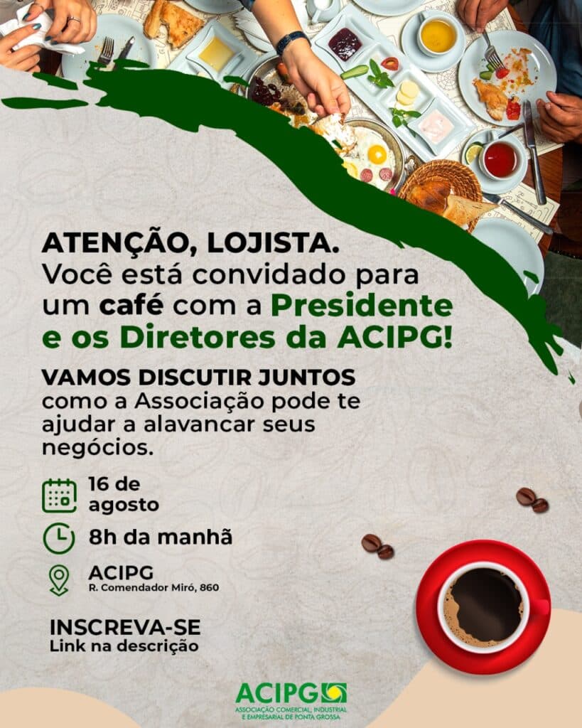 ACIPG convida comerciantes para café