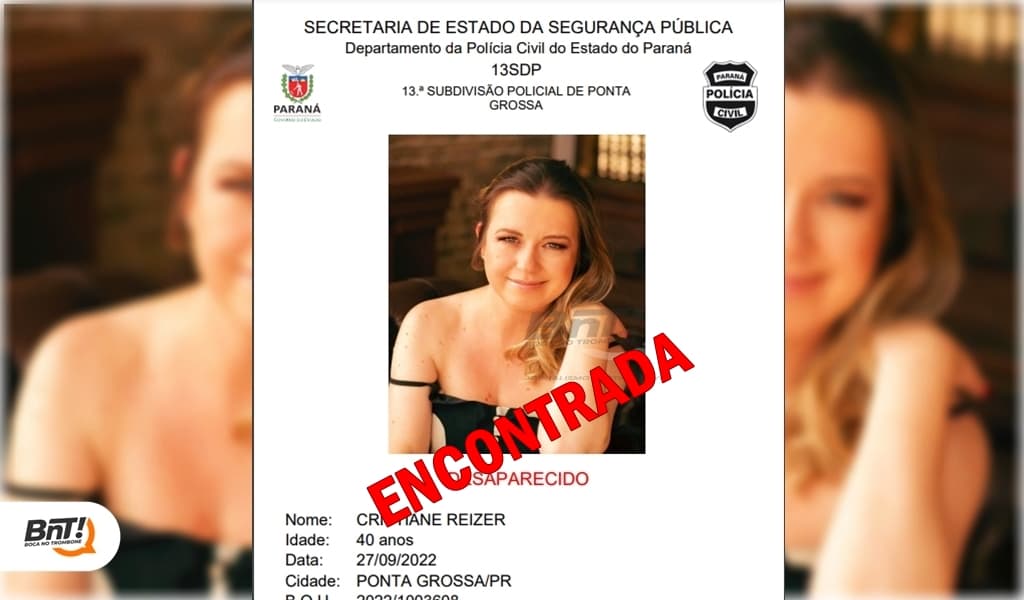 Polícia Civil de PG registra novo desaparecimento de mulher