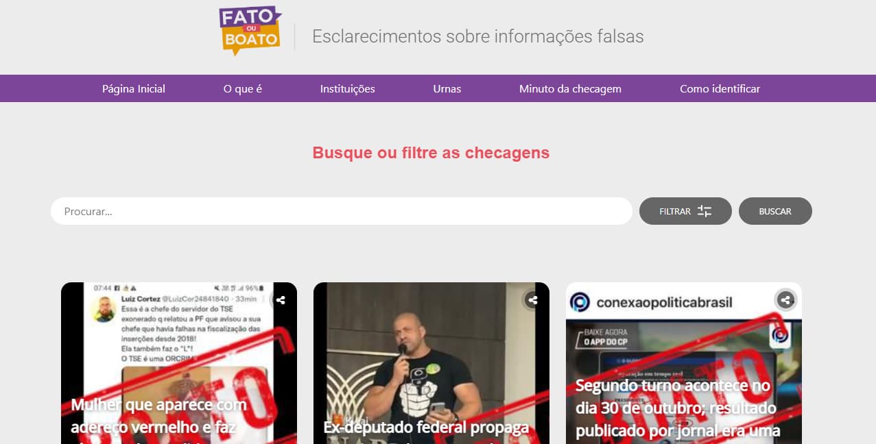 TSE tem sistema de checagem de fake news em tempo real