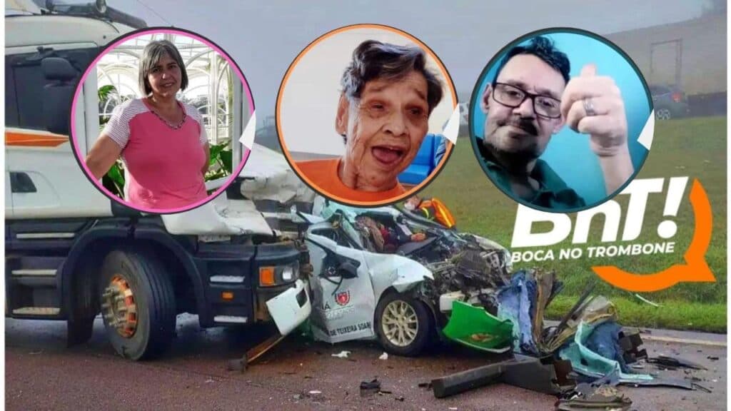 Identificadas as três vítimas que faleceram em gravíssimo acidente na BR 277