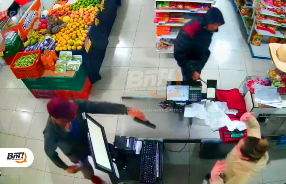 Assaltantes armados rendem vítimas em mercado de PG