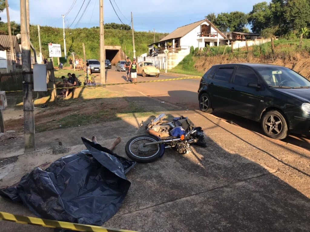 Motociclistra entra em óbito após batida frontal no San Martin