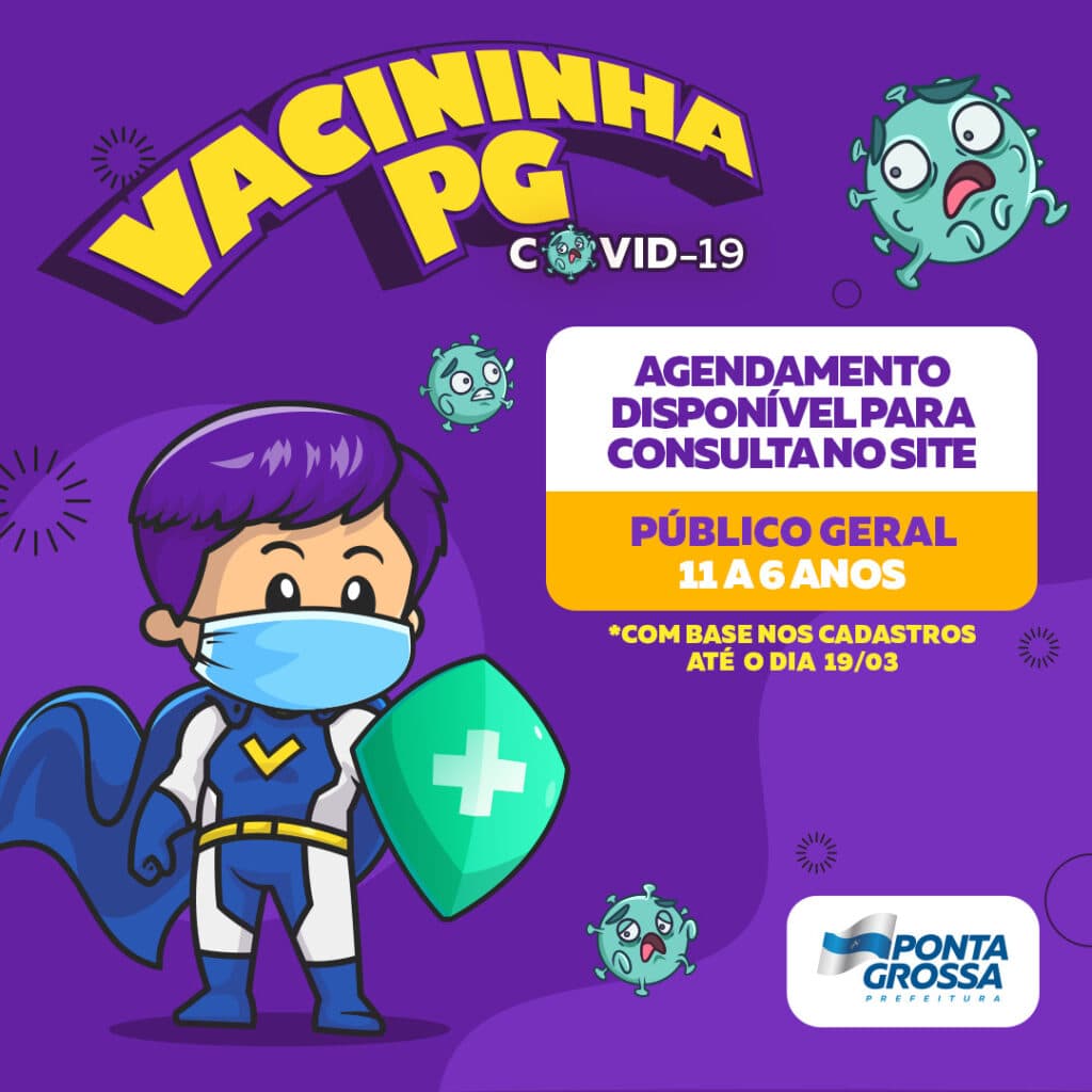 PG libera Novas etapas de vacinação pediátrica