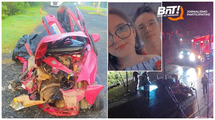 Casal de namorados morre em grave acidente com caminhão na BR-373