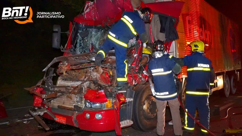 Acidente entre caminhões deixa vítima fatal em Ponta Grossa