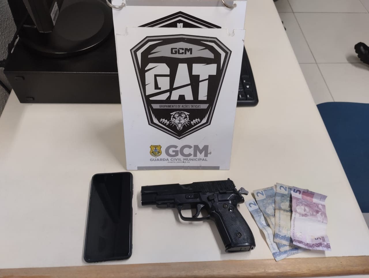 Guarda Municipal prende assaltante em PG