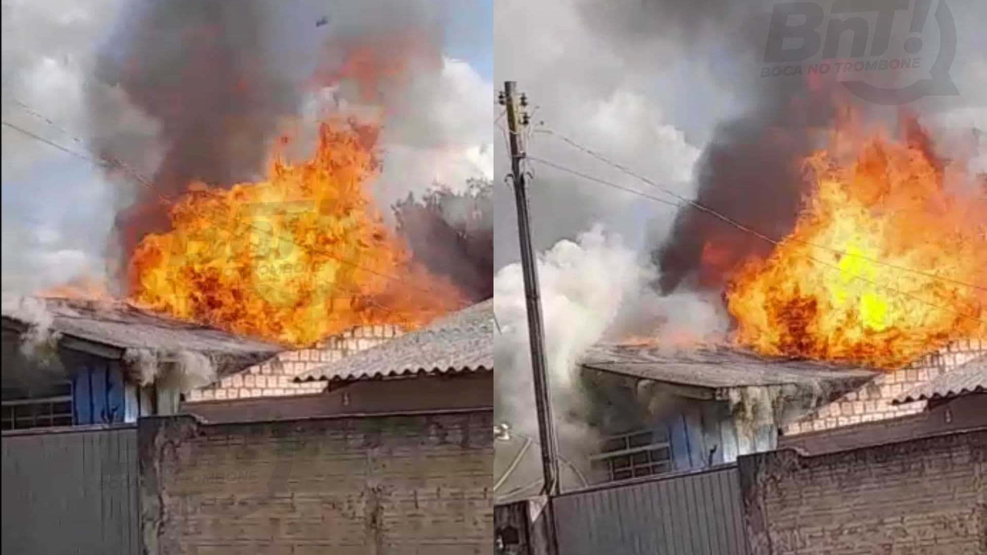 Incêndio atinge residência de idosos em bairro de PG