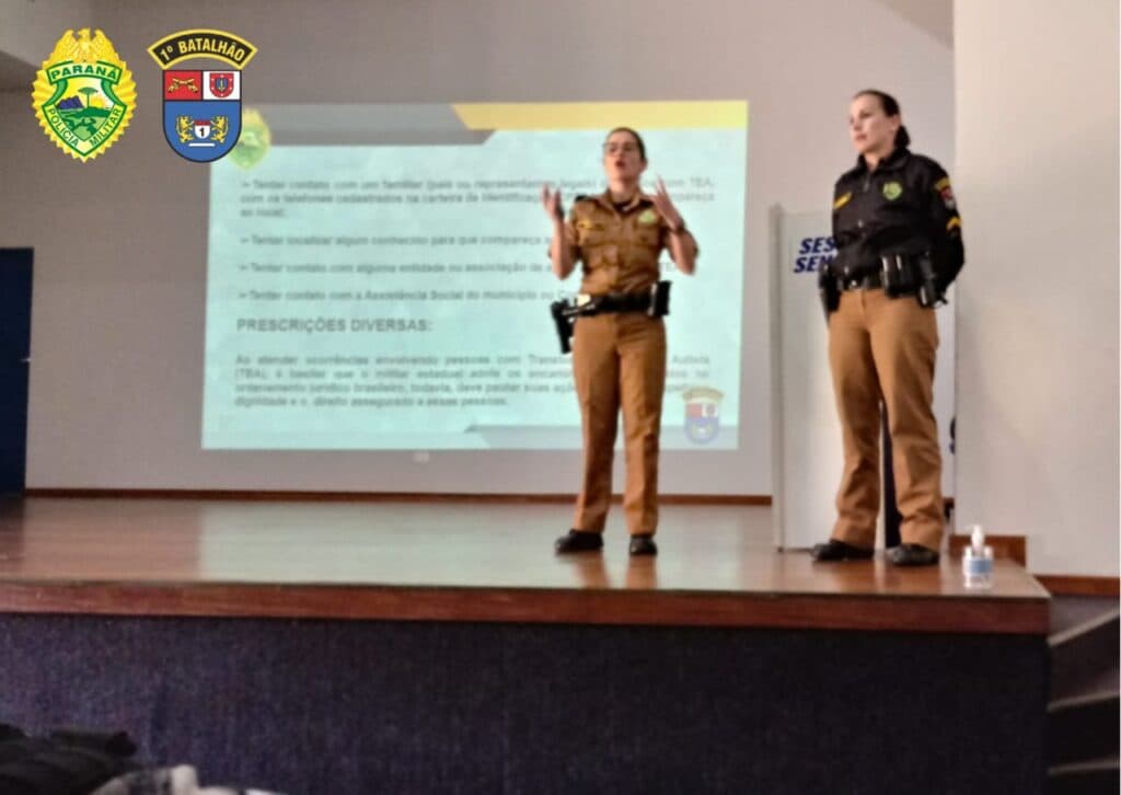 Policiais militares ministram palestra sobre autismo em PG