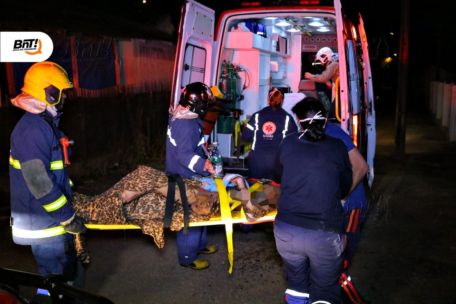 Com 90% do corpo queimado, homem fica em estado grave após incêndio criminoso