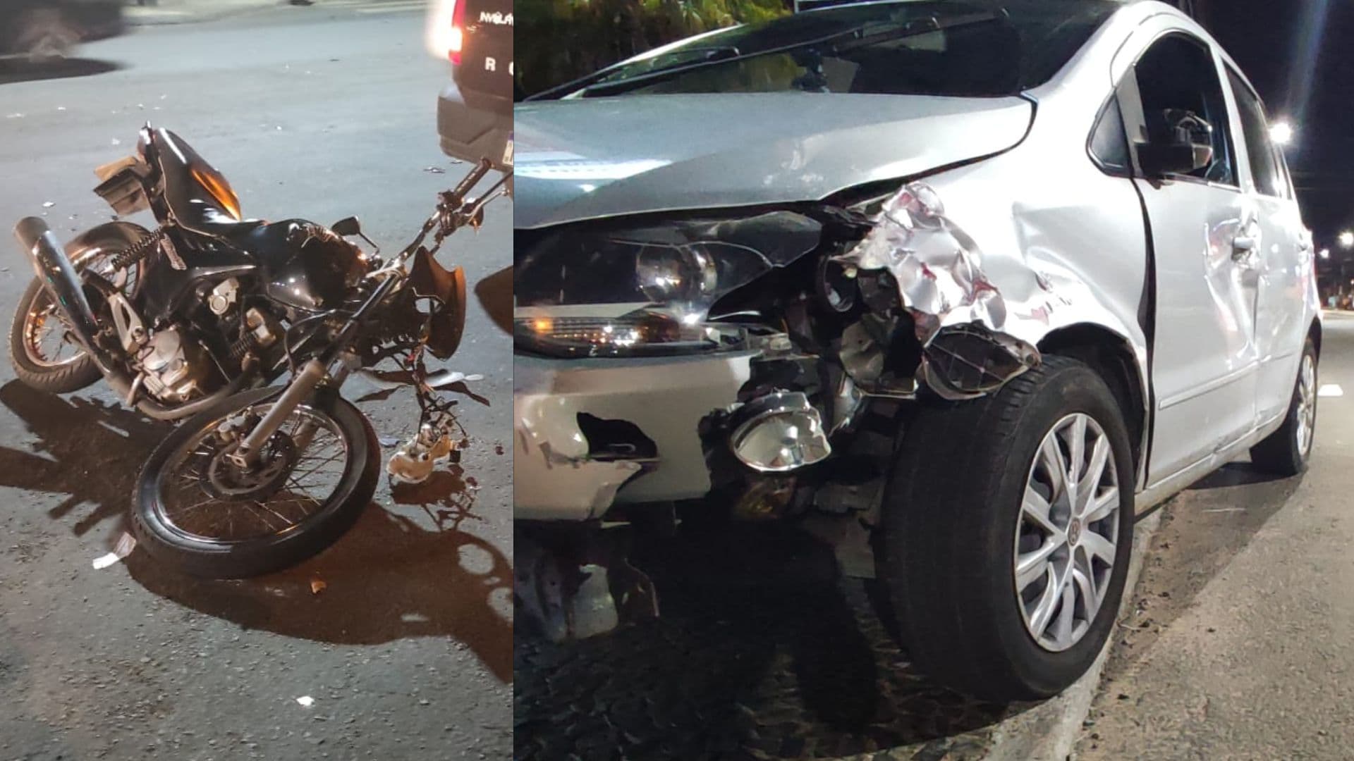 Jovem sem CNH fura sinal e provoca acidente grave em PG