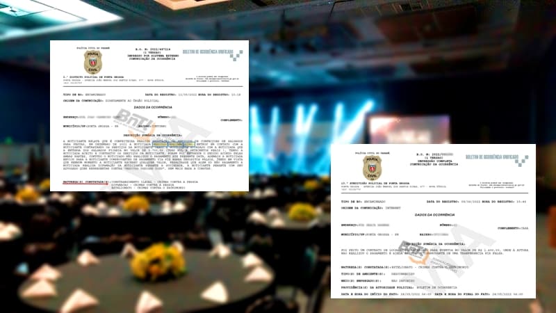 Empresários denunciam golpe no ramo de eventos em PG