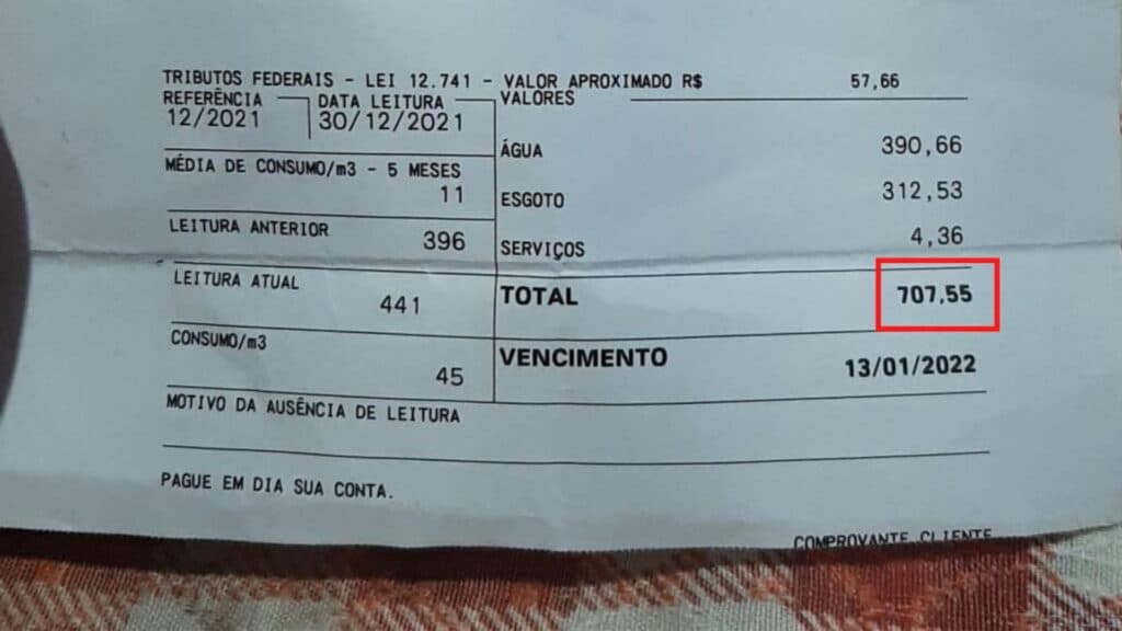 DENÚNCIA: Moradores reclamam de aumento ‘absurdo’ no preço da água