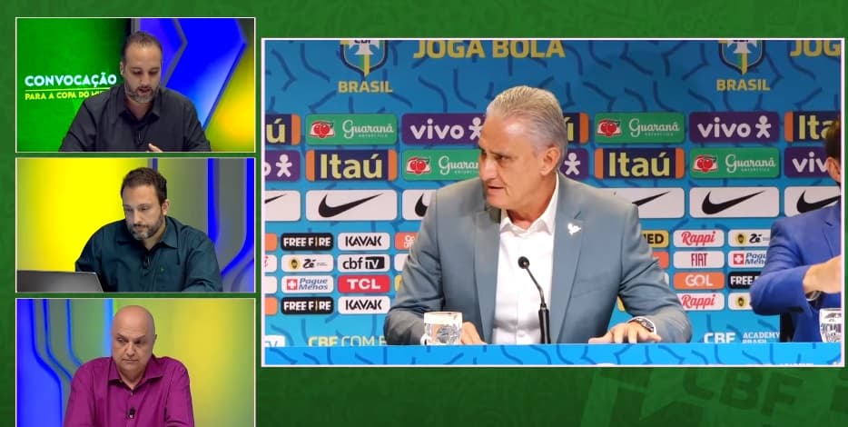 Acompanhe ao vivo a convocação da Seleção Brasileira para a Copa do Mundo FIFA Catar 2022