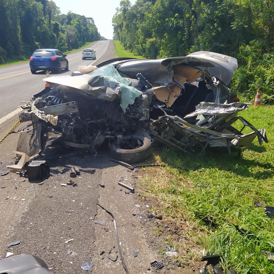 Acidente com óbito na BR 373 em Ipiranga