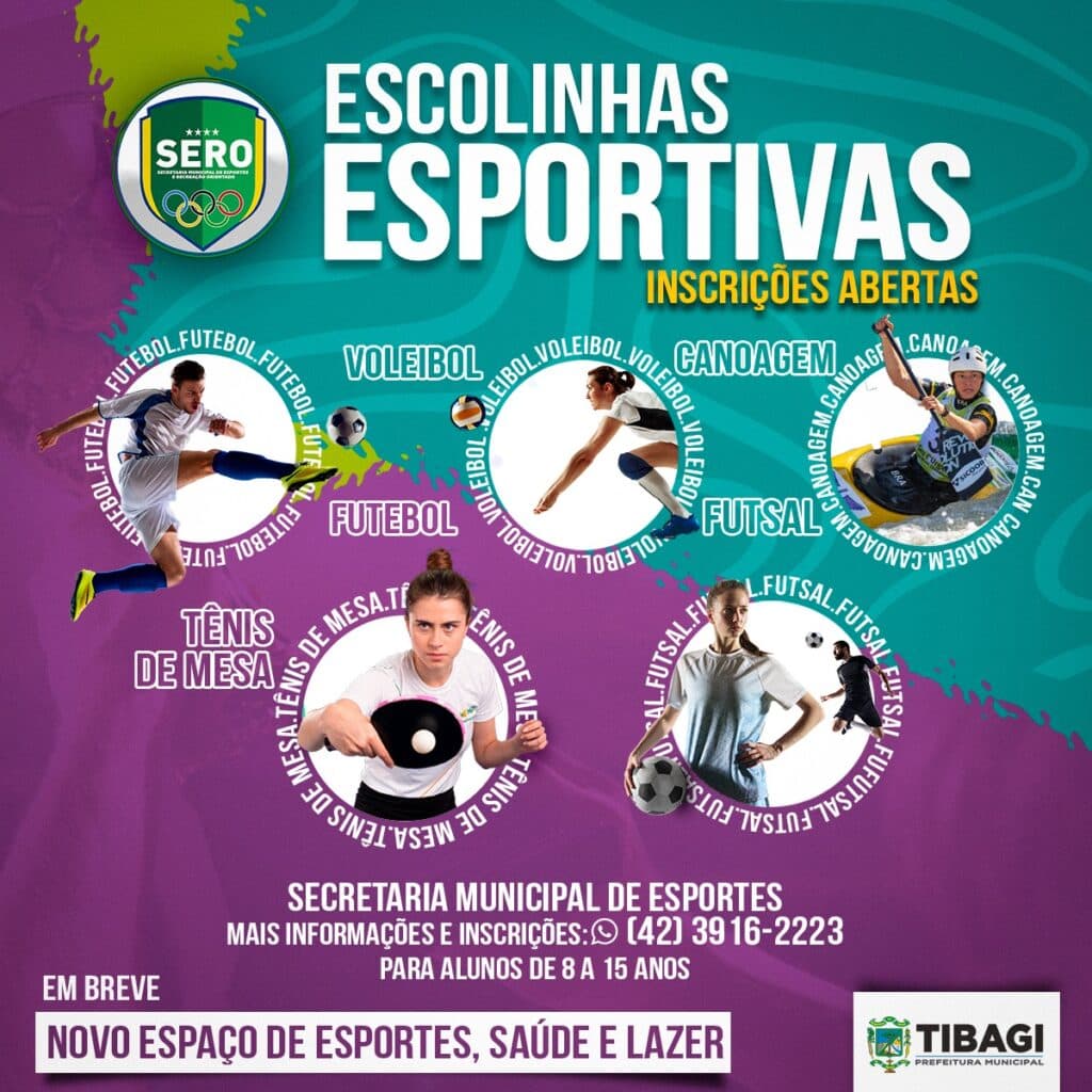 Tibagi abre inscrições para escolinhas esportivas
