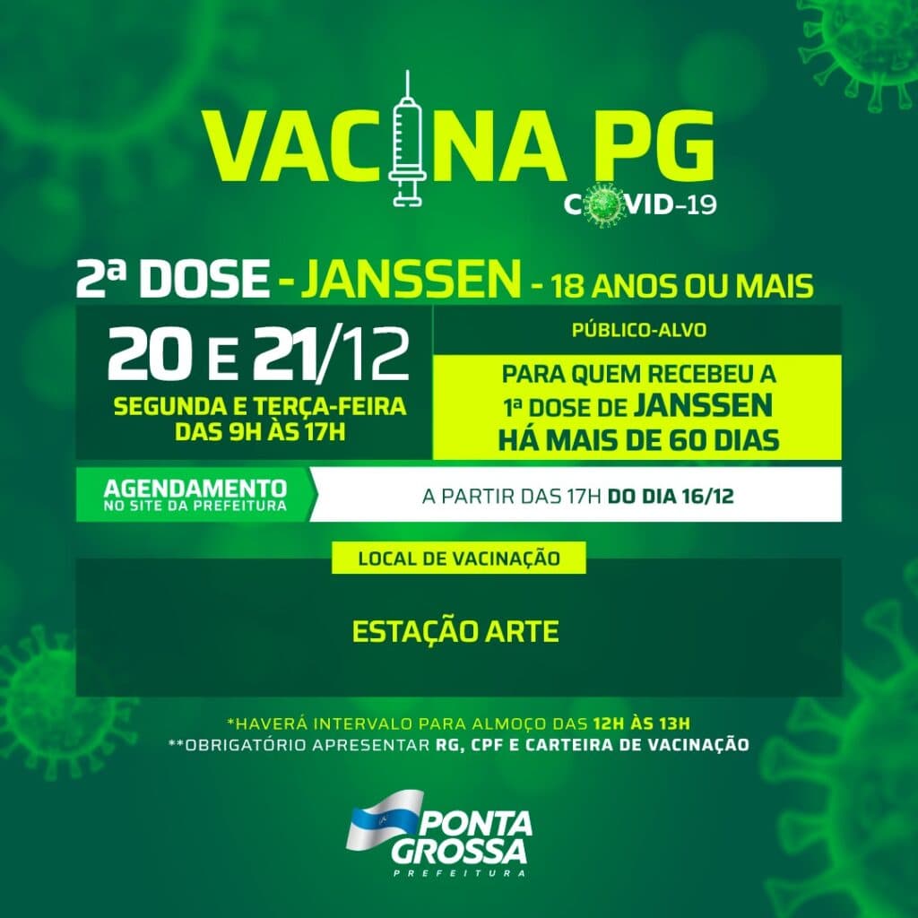 Prefeitura inicia aplicação de 2ª dose para público que tomou Janssen