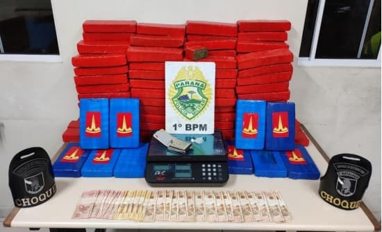 Três homens são presos com mais de 100 Kg de maconha em PG